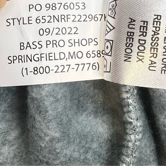 NWT Natural Reflections Bass Pro Cabelas Mens XL Ombré Snap Neck Gorpcore - Picture 6 of 9